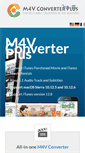 Mobile Screenshot of m4vconverterplus.com